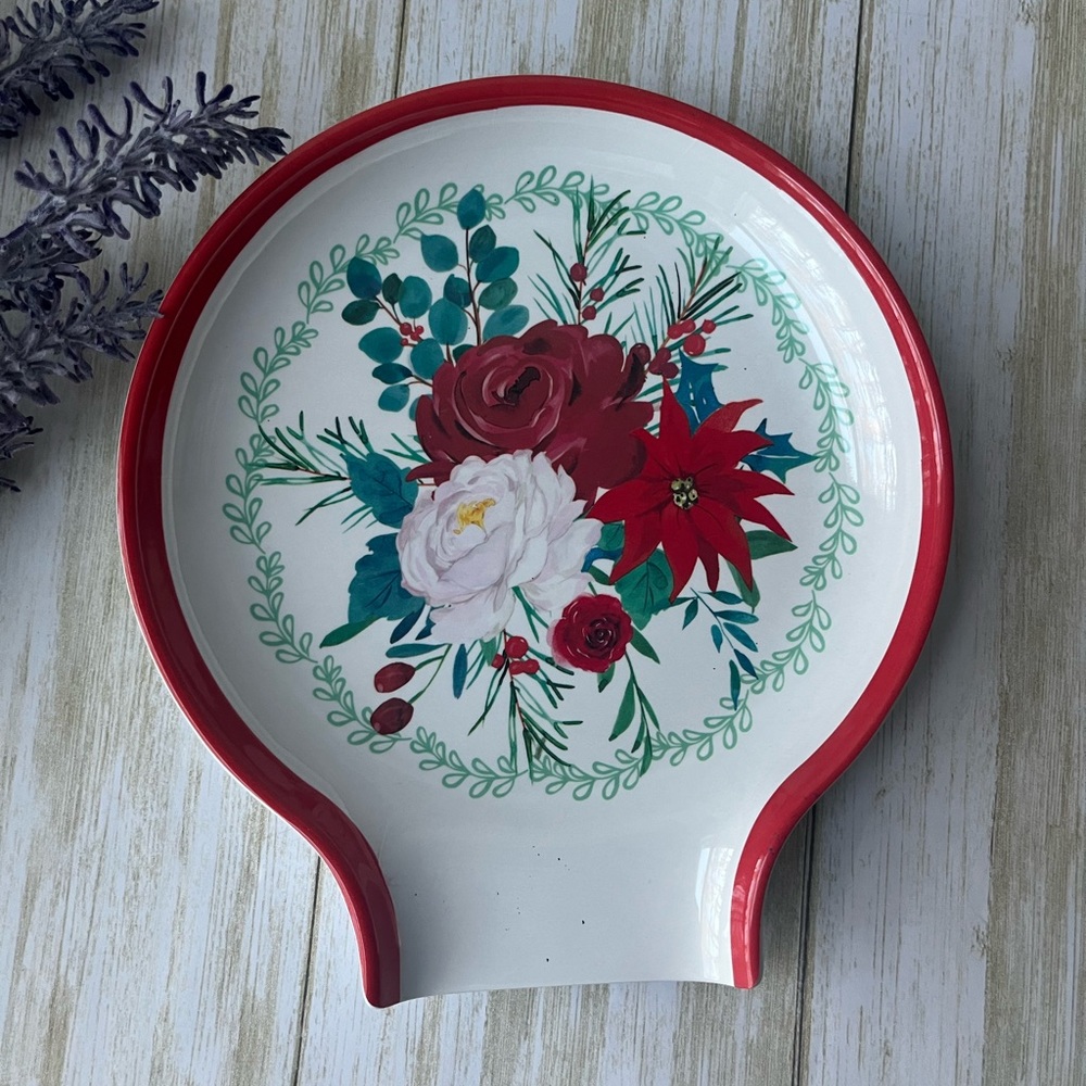 The Pioneer Woman Wishful Winter Melamine Holiday Spoon Rest